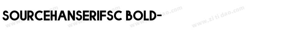 sourcehanserifsc bold字体转换